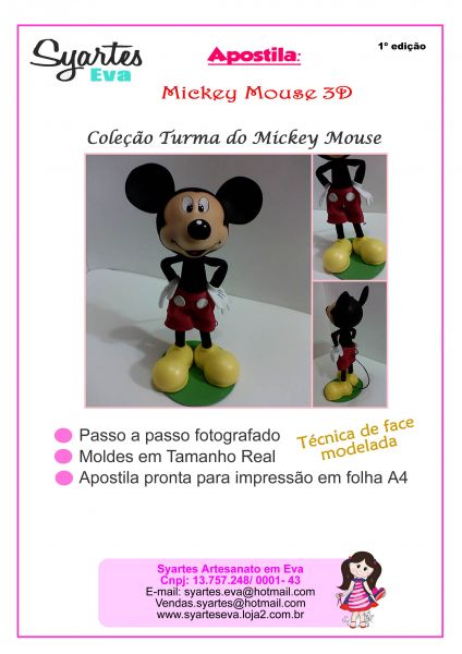 Apostila Mickey Mouse 3D